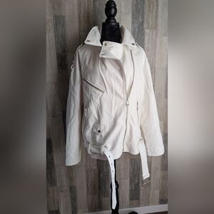 Zara Moto Vegan Leather Jacket Xl NWT